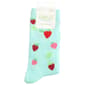 Womens Davco® Strawberry Crew Socks - image 2