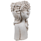 Northlight Lady Head with Flowers Outdoor Garden Planter - image 3