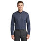 Mens Christian Aujard Fitted Diamond & Dots Dress Shirt - Navy - image 1