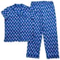 Womens White Orchid Foulard Geometric Pajama Set - image 1