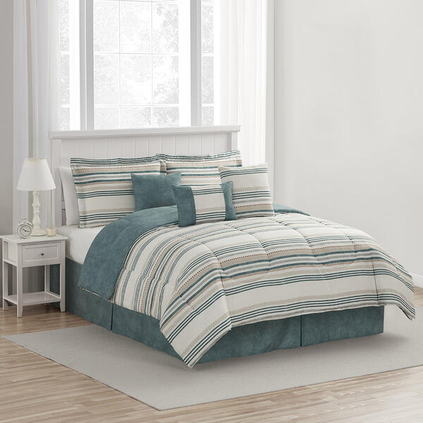 Ashley Cooper&#40;tm&#41; Comfort Stripe 7pc. Comforter Set - image 