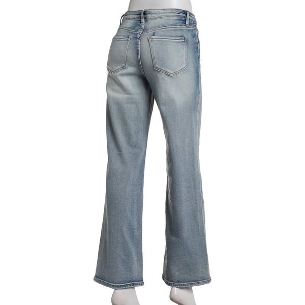 Juniors YMI® Classic Mid Rise Wide Leg Denim Jeans