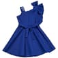 Girls (7-16) Bonnie Jean One Shoulder Scuba Skater Dress - Royal - image 3