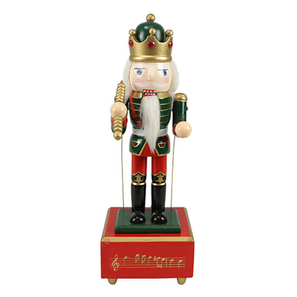 Northlight Seasonal 12in. Christmas Animated Cymbalist Nutcracker - image 