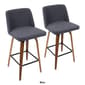 LumiSource Toriano Mid-Century Modern Counter Stools - Set of 2 - image 9