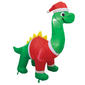 Inflatable 4ft, Dinosaur w/ Santa Hat - image 1