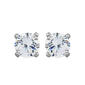 Sterling Silver Cubic Zirconia Stud Earrings - image 1