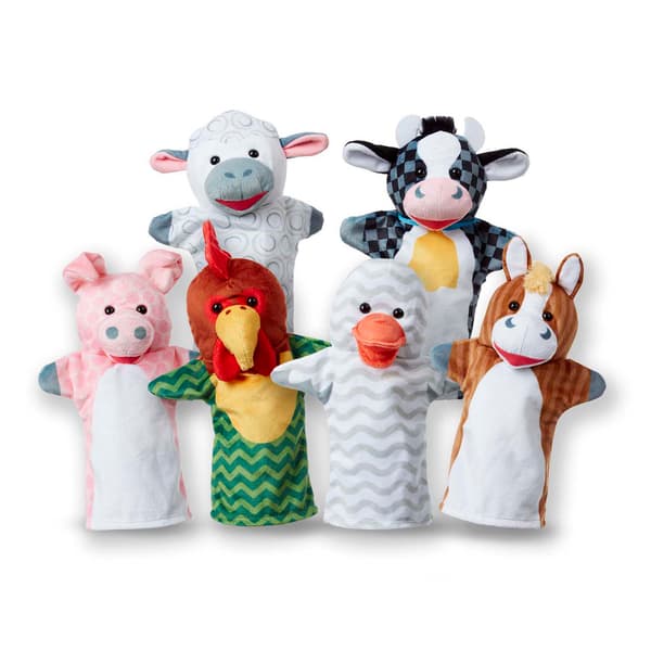 Melissa &amp; Doug(R) Barn Buddies 6 pc. Hand Puppets - image 