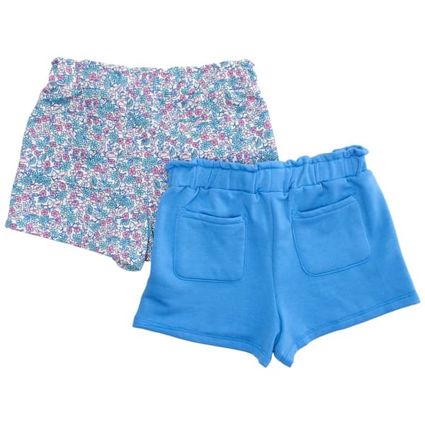 Girls &#40;7-12&#41; BTween&#174; 2pk. Butterfly & Floral Soft Shorts