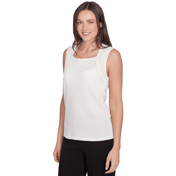 Womens Emaline Essentials Top Essential Sleeveless Wavy Knit Top