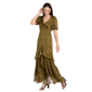 Women R&M Richards Daytime Metallic Stripe Maxi Dress - image 3