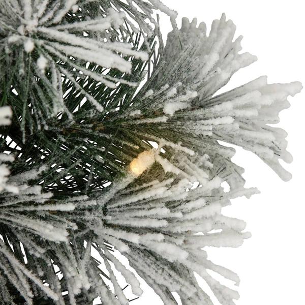 Northlight Seasonal 30in. Pre-Lit Snowy Christmas Wreath