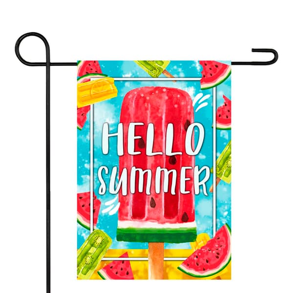Northlight Seasonal Hello Summer Popsicle Outdoor Garden Flag