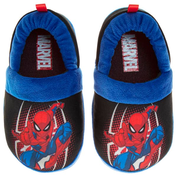 Little Boys Marvel Swinging Spider-Man Dual Sizes Slippers - image 