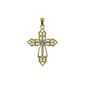 Accents by Gianni Argento Diamond Accent Plateded Cross Pendant - image 1
