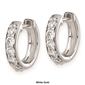 Pure Fire 14kt Gold 1/2ctw Lab Grown Diamond Hinged Hoop Earrings - image 2