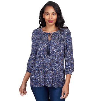 Plus Size Skye’s The Limit Riding High Floral Peasant Top - Boscov's