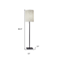 HomeRoots 61in. Bronze Floor Lamp With Fabric Shade - image 3