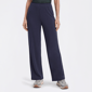 Plus Size Runway Ready Solid Wide Leg Pull On Casual Pants - image 1