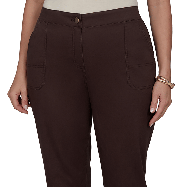 Plus Size Ruby Rd. Romance On The Ranch Washed Twill Pants