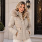Womens Badgley Mischka Liv Short Puffer Jacket with Side Tabs - image 1