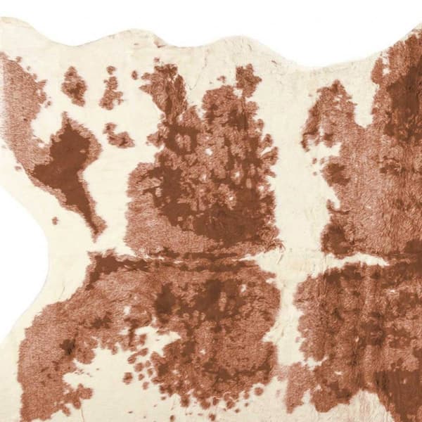 9th & Pike&#174; Brown & Ivory Faux Cowhide Area Rug