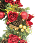 Puleo International Pre-Lit Red Adorned Christmas Wreath - image 4
