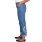 Womens Lack Victoria Embroidered Stretch Denim Ankle Pants - image 4