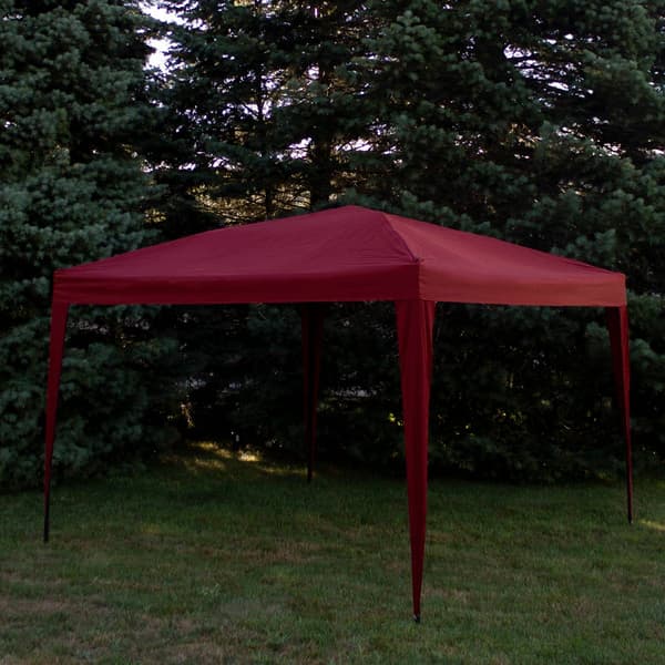 Northlight Seasonal Burgundy Pop-Up Outdoor Canopy Gazebo