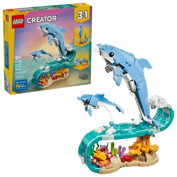 LEGO(R) Creator 3-in-1 Sea Animals: Beautiful Dolphins Building Kit - image 