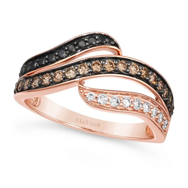 Le Vian(R) 14kt. Strawberry Gold(R) Chocolate Diamonds(R) Ring - image 