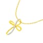 Diamond Classics&#40;tm&#41; 10kt. Yellow Gold Diamond Ribbon Pendant - image 1