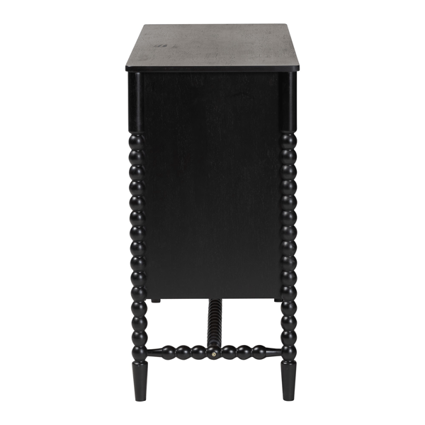 Baxton Studio Brantley Spindle 6-Drawer Dresser