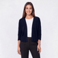 Womens 89th & Madison Solid Mixed Stripe Cardigan - image 2