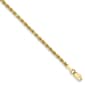 Gold Classics(tm) 10kt. 2.25mm 9in. Rope Chain Ankle Bracelet - image 1
