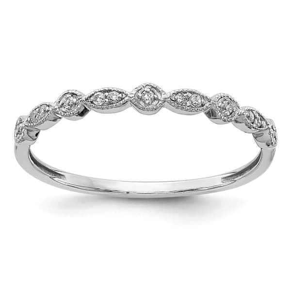 Endless Affection&#40;tm&#41; 14k White Gold 2mm Diamond Ring - image 