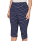 Plus Size Alfred Dunner Port Side Pull On Dot Capris - image 5