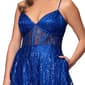 Juniors Plus Blondie Nites Glitter Sweetheart A-Line Dress - image 3
