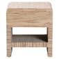 bali & pari Callan Bohemian Woven Natural Grasscloth Nightstand - image 2
