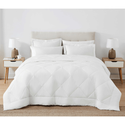Cannon Solid Oversized Percale 3pc. Comforter Set