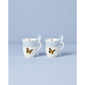 Lenox® Butterfly Meadow® Blue Mugs with Spoons - Set of 2 - image 2