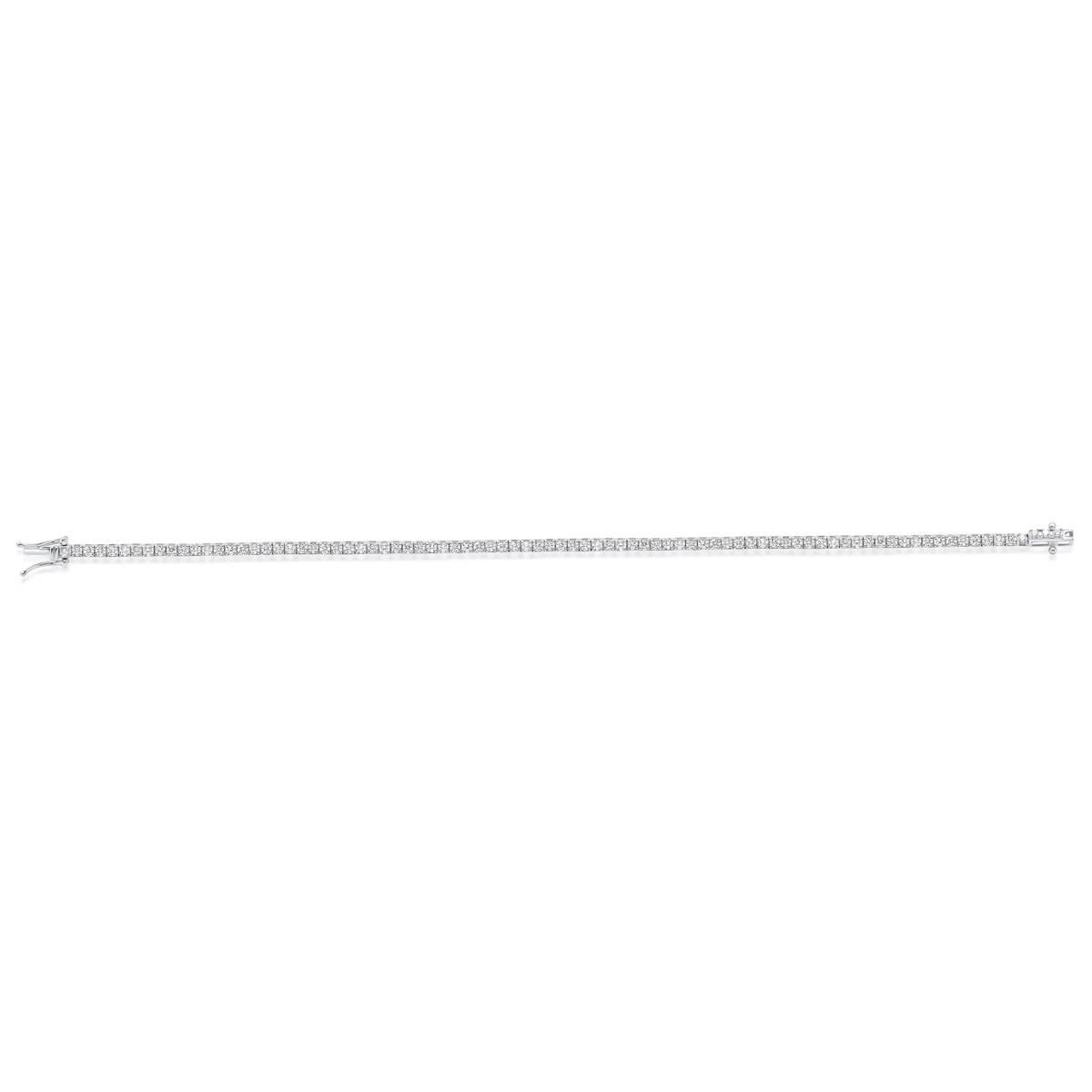 Nova Star® Sterling Silver Lab Grown Diamond Bracelet