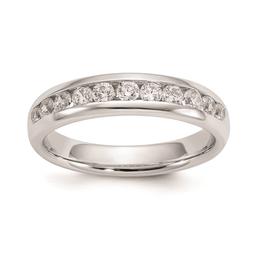 Pure Fire 14kt. White Gold Lab Grown 11-Stone Channel Band