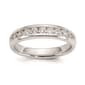 Pure Fire 14kt. White Gold Lab Grown 11-Stone Channel Band - image 2