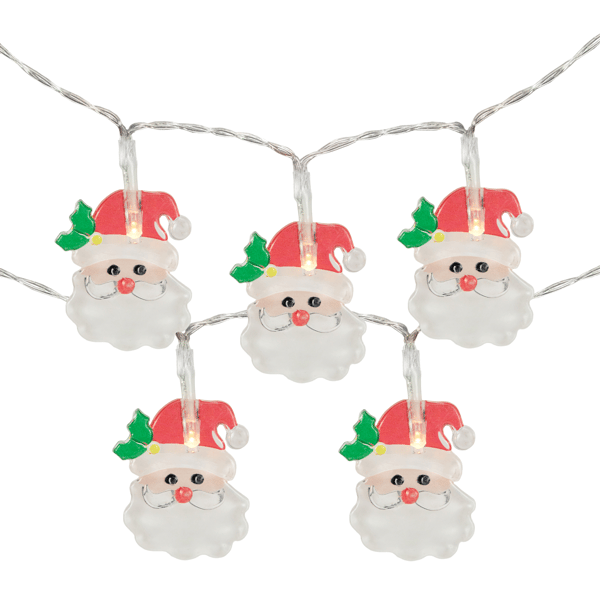 Northlight 10ct. LED Micro Santa Claus Christmas Light Set