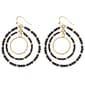Ashley Cooper(tm) Black & Gold-Tone Multi Drop Hoop Earrings - image 1