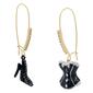 Betsey Johnson Midnight Magic Corset Mismatch Dangle Earrings - image 2