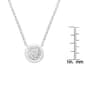 Diamond Classics&#8482; White Gold 1/10ctw. Diamond Bezel Pendant - image 3