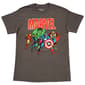 Young Mens Marvel Team Short Sleeve Graphic Tee - Charcoal - image 2