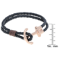 Mens Lynx Stainless Steel & Leather Bracelet - image 5